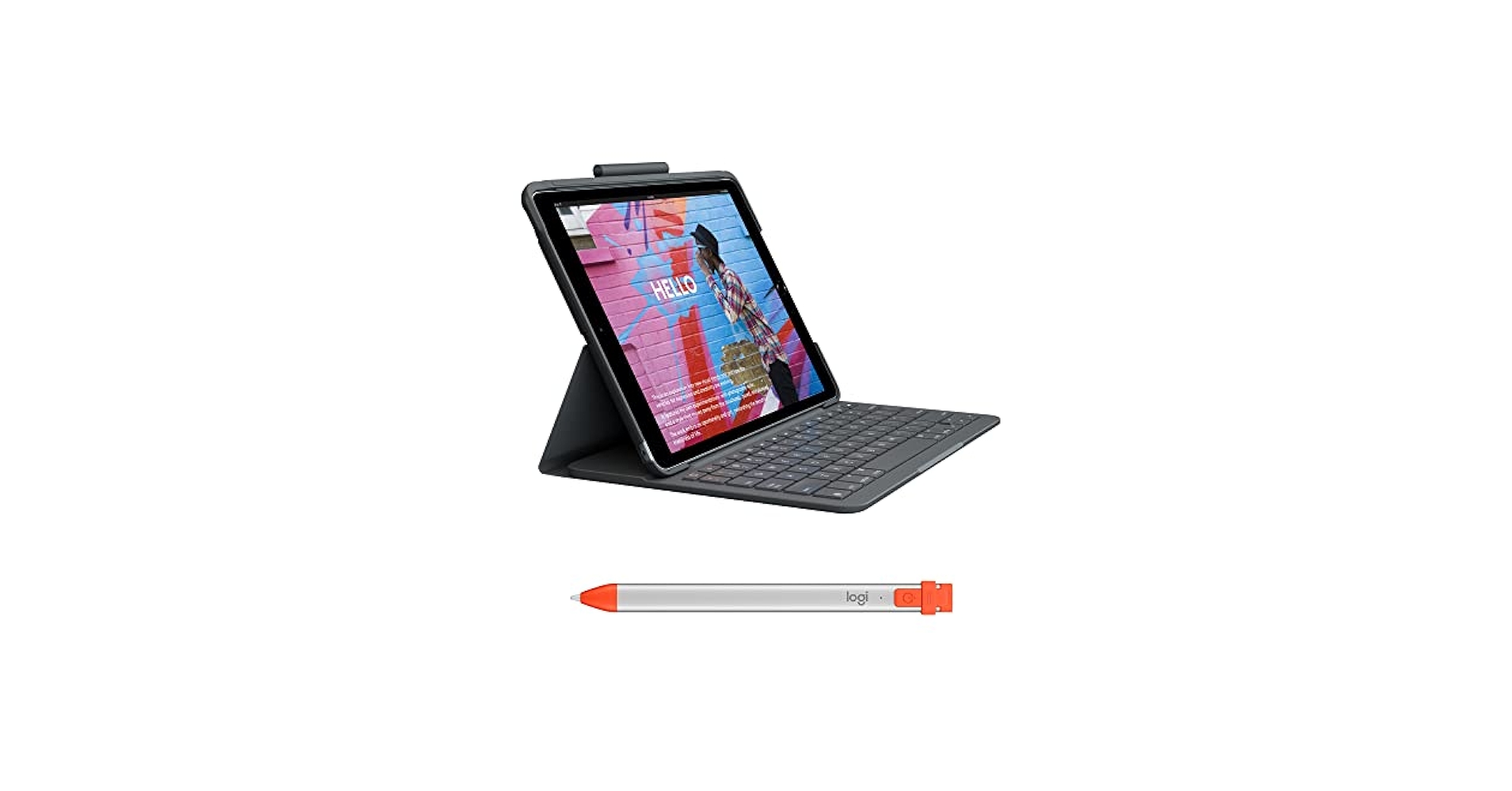 ⭐︎ Logi iPad Keyboard Cases SLIM FOLIOケース Logitech Slim Folio Plastic Keyboard Case for 10.2